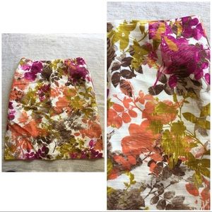 Pendleton floral print skirt knee length size 12